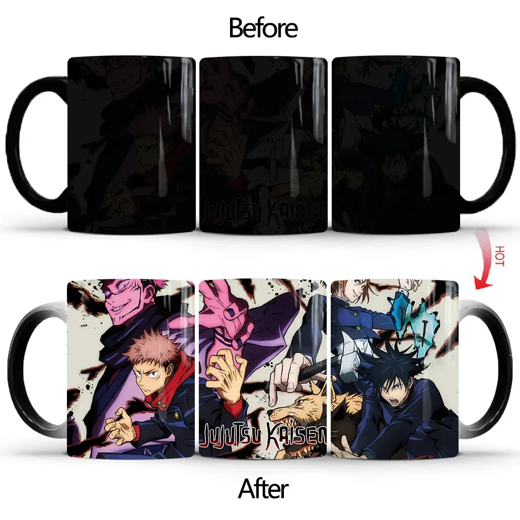 Anime Color Changing Ceramic Mug – Heat Sensitive Cup