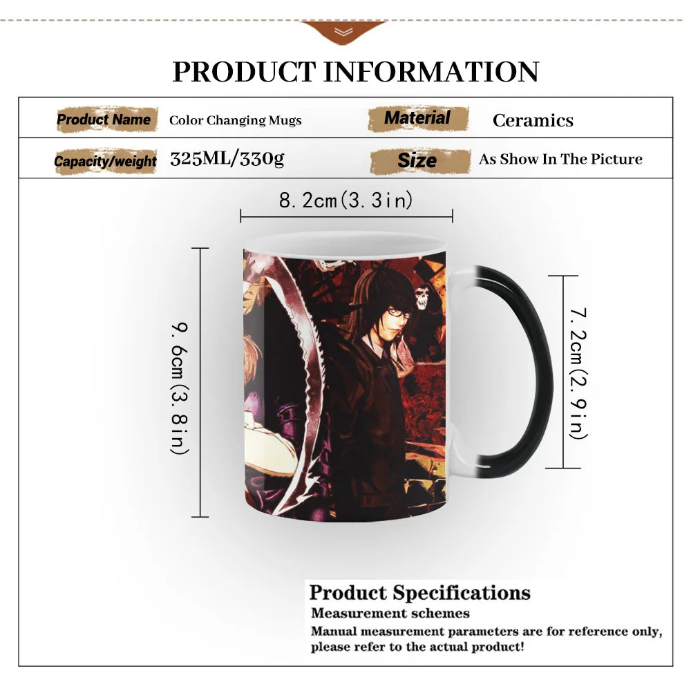 Heat Sensitive Anime Mug – Color Changing Ceramic Cup